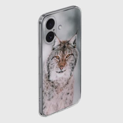 Чехол для iPhone 16 силиконовый с защитой камеры Рысь - фото 2