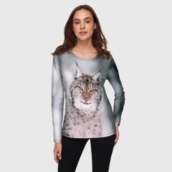 Женский лонгслив 3D Рысь - фото 2