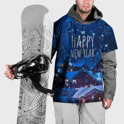 Накидка на куртку 3D Happy new year snow