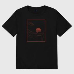 Женская футболка хлопок Oversize Radiohead арт рисунок
