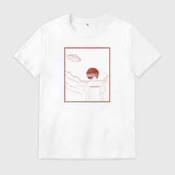 Мужская футболка хлопок Radiohead арт рисунок