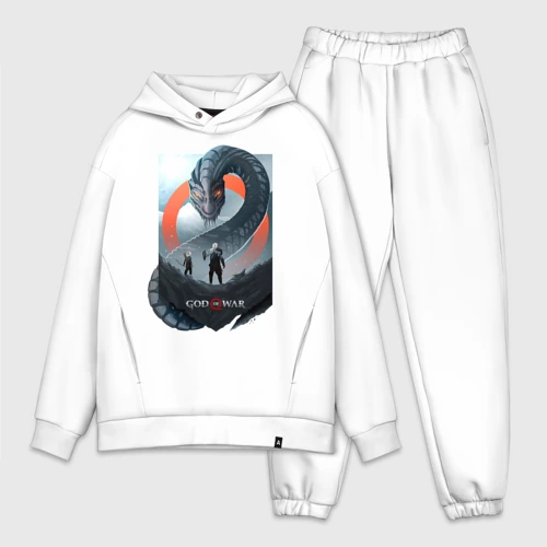 Мужской костюм oversize хлопок Кратос и Атрей