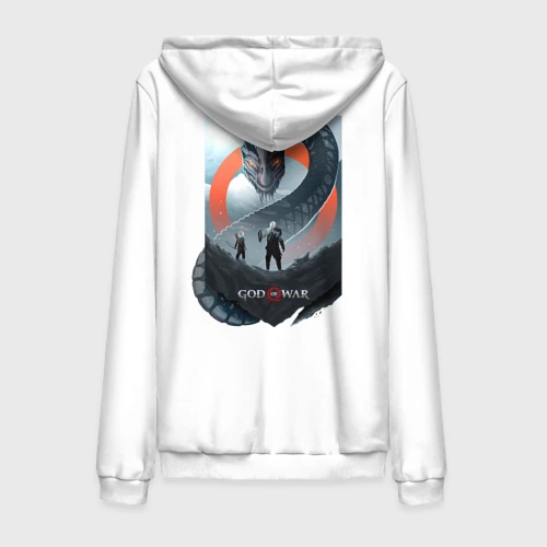 Мужская толстовка на молнии хлопок Кратос и Атрей