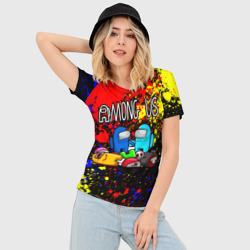 Женская футболка 3D Slim Among Us - фото 2