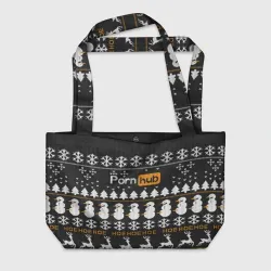 Пляжная сумка 3D Ugly Christmas sweater Pornhub - hoe snowman deer