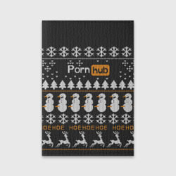 Обложка для паспорта матовая кожа Christmas Pornhub
