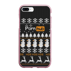 Чехол для iPhone 7Plus/8 Plus матовый Christmas Pornhub