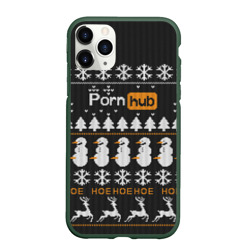 Чехол для iPhone 11 Pro матовый Christmas Pornhub