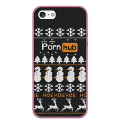 Чехол для iPhone 5/5S матовый Christmas Pornhub