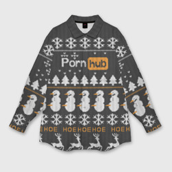 Мужская рубашка oversize 3D Christmas Pornhub