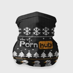 Бандана-труба 3D Ugly Christmas sweater Pornhub - hoe snowman deer