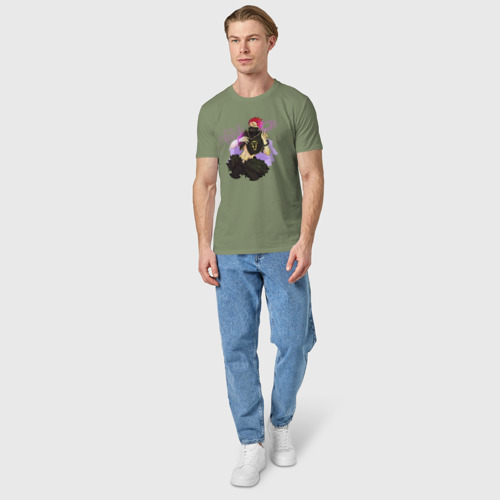 Мужская футболка хлопок Zora Ideale, цвет авокадо - фото 5
