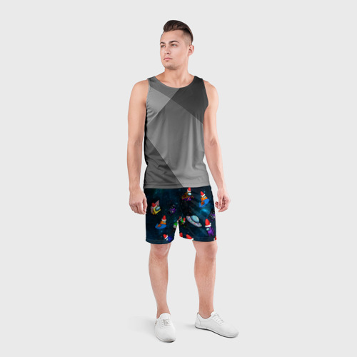 Мужские шорты спортивные Among Us 2021, цвет 3D печать - фото 4