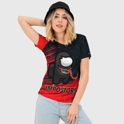 Женская футболка 3D Slim Among Us - фото 2