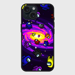 Чехол силиконовый для Apple iPhone 15 матовый Among Us