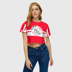 Женская футболка Crop-top 3D Ajax Amsterdam - фото 2