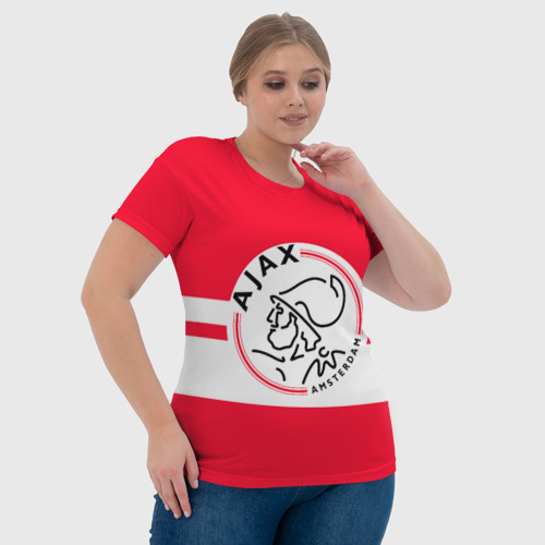 Женская футболка 3D Ajax Amsterdam, цвет 3D печать - фото 6