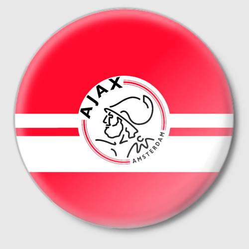 Значок с принтом Ajax Amsterdam, вид спереди №1
