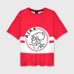 Женская футболка oversize 3D Ajax Amsterdam