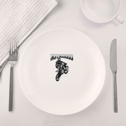 Набор: тарелка + кружка Мотокросс art - фото 2