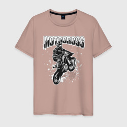 Мотокросс art – Мужская футболка хлопок с принтом купить со скидкой в -20%
