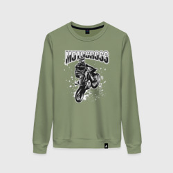 Женский свитшот хлопок Мотокросс art