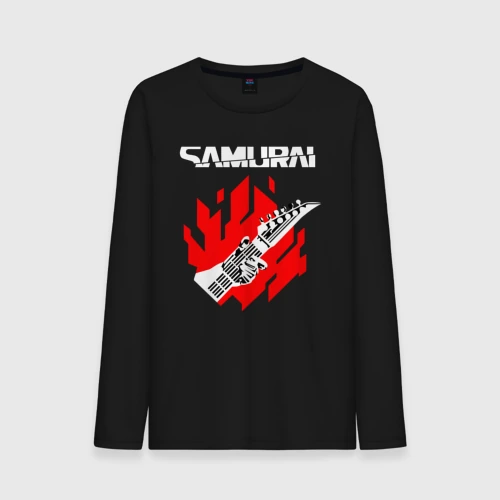 Мужской лонгслив хлопок Cyberpunk 2077 samurai