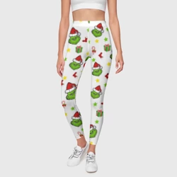 Леггинсы 3D Гринч паттерн - фото 2