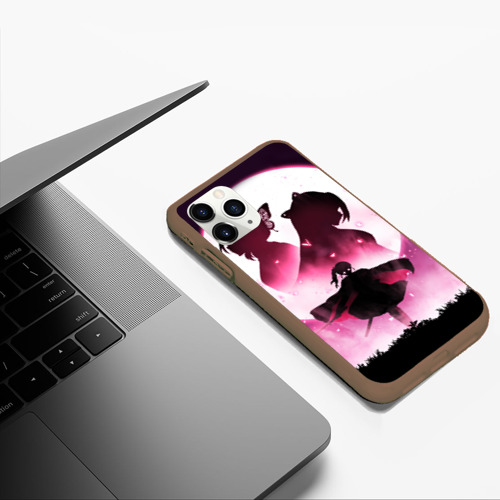 Чехол для iPhone 11 Pro Max матовый Столп Бабочки, цвет коричневый - фото 5