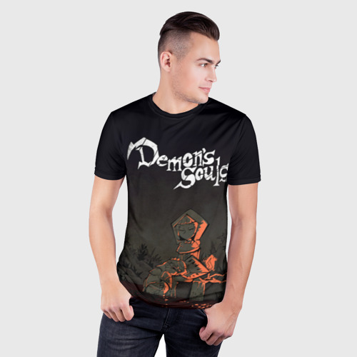 Мужская футболка 3D Slim Demon's souls, цвет 3D печать - фото 3