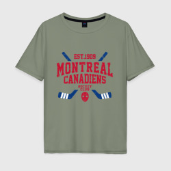 Мужская футболка хлопок Oversize Монреаль Канадиенс