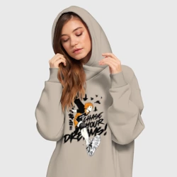 Платье-худи хлопок Следуй своим мечтам - фото 2