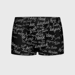 Мужские трусы 3D BTS имена
