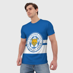 Мужская футболка 3D Leicester city - фото 2