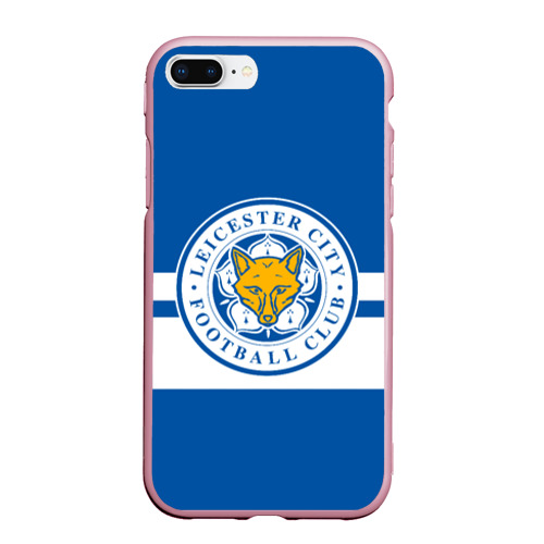 Чехол для iPhone 7Plus/8 Plus матовый Leicester city, цвет розовый