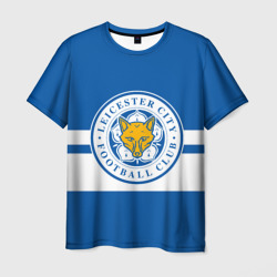 Мужская футболка 3D Leicester city