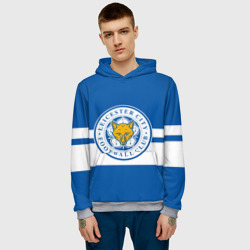 Мужская толстовка 3D Leicester city - фото 2