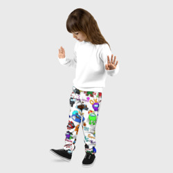 Детские брюки 3D Among Us stickerbombing - фото 2