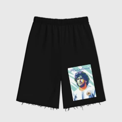 Женские шорты oversize футер хлопок Марадона золотой мальчик