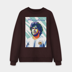 Мужской свитшот oversize без начеса хлопок Марадона золотой мальчик
