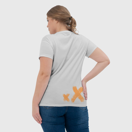 Женская футболка 3D с принтом Кагеяма Тобио, вид сзади #2