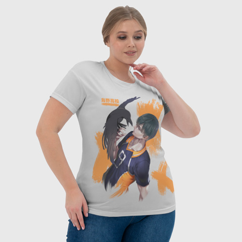 Женская футболка 3D с принтом Кагеяма Тобио, фото #4