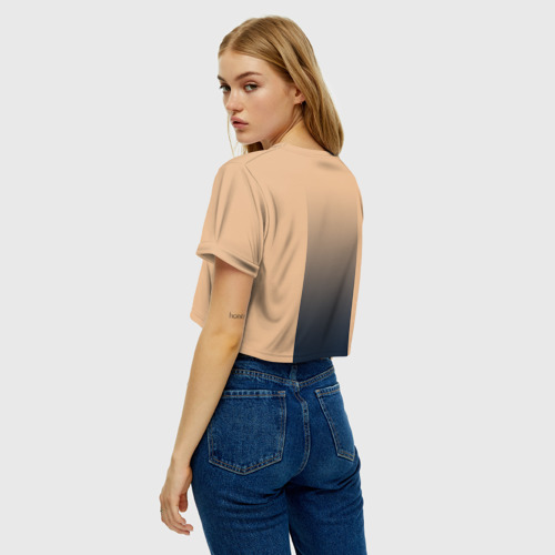 Женская футболка Crop-top 3D Тобио, цвет 3D печать - фото 5