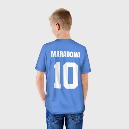 Детская футболка 3D Диего Марадона Наполи, цвет 3D печать - фото 4