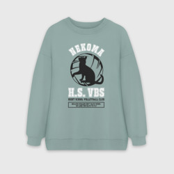 Женский свитшот oversize без начеса хлопок Metropolitan Nekoma High