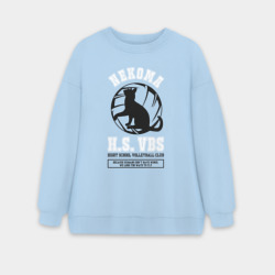 Женский свитшот oversize без начеса хлопок Metropolitan Nekoma High