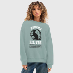 Женский свитшот oversize без начеса хлопок Metropolitan Nekoma High - фото 2