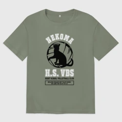 Женская футболка хлопок Oversize Metropolitan Nekoma High