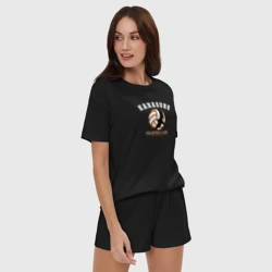 Женская пижама с шортиками хлопок Karasuno volleyball - фото 2