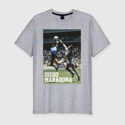 Мужская футболка хлопок Slim Диего Армандо Марадона